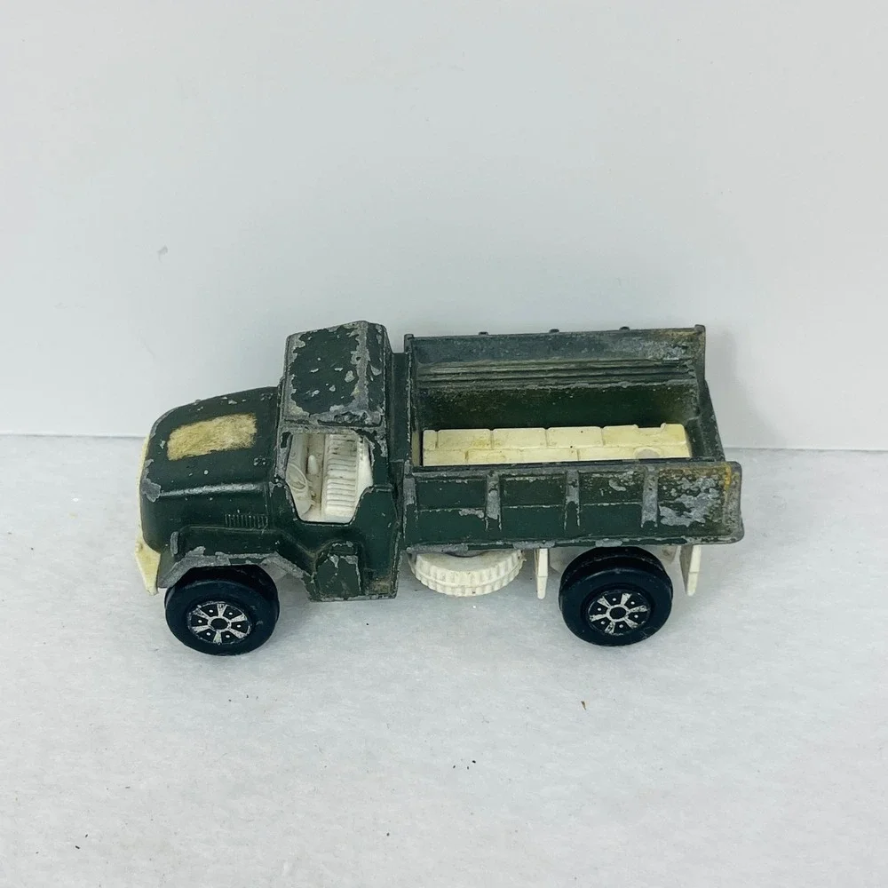 Vintage Tootsietoy Deuce 1/2 Military Truck Diecast Green Made USA Toy Vehicle